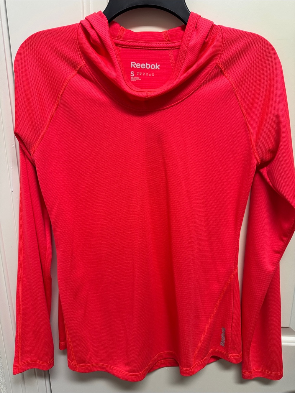 Reebok Women's Long-Sleeve Hooded Active Top - Bright Pink